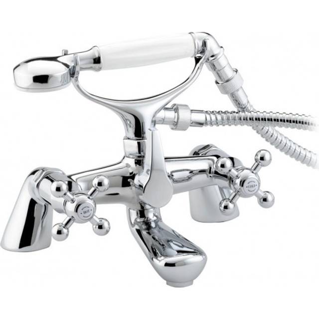 Floor Mounted Bath Shower Mixer - Chrome (13cm)