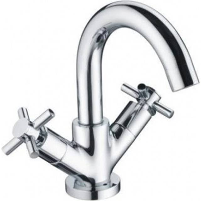 Bristan Decade Basin Mixer Tap With Clicker Waste - Chrome (DX BAS C)