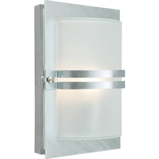 Basel 1 Light Outdoor Flush Mount - Stainless Steel