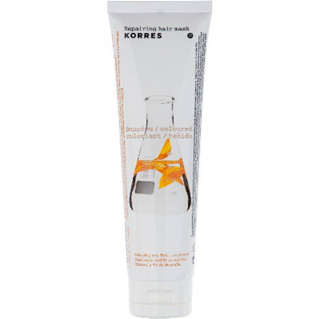 Korres Repairing Mask för färgat hår Solros och The De Montagne 125ml