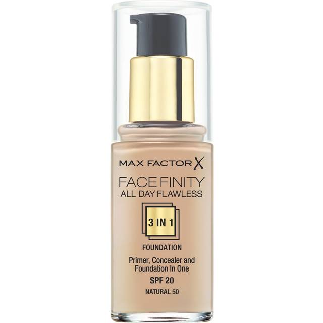 Max Factor Facefinity All Day Flawless 3 in 1 Foundation 30ml - SPF20 Natural 50
