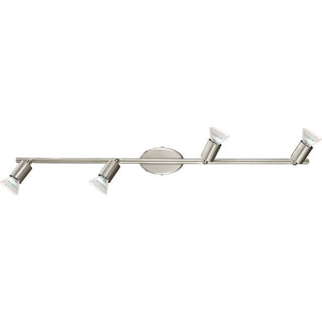 Buzz-Led - 4 Light Wall / Ceiling Spotlight Bar with Satin Nickel Finish, GU10 - Eglo