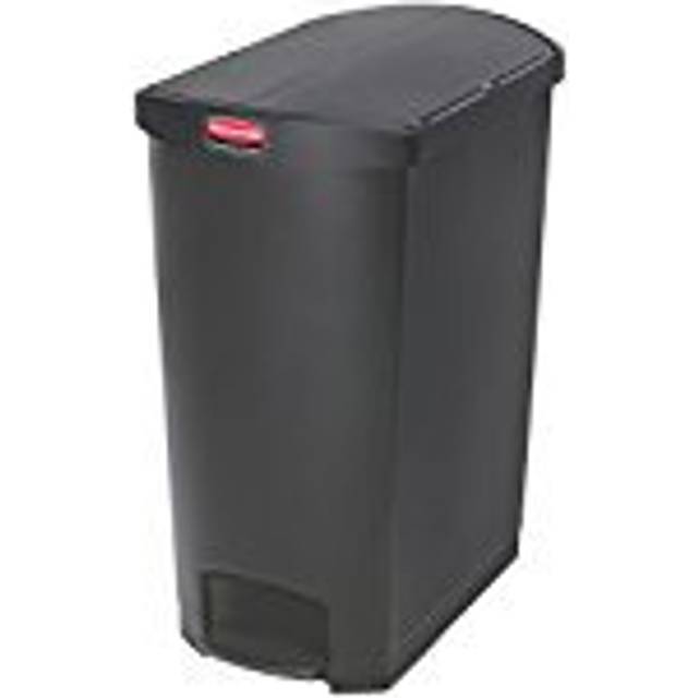 Rubbermaid Slim Jim 90L/24g End Step Resin Step-on Beige