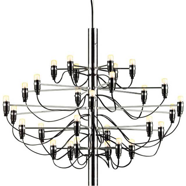 Flos 2097 Sarfatti chandelier Brass 50 lamps