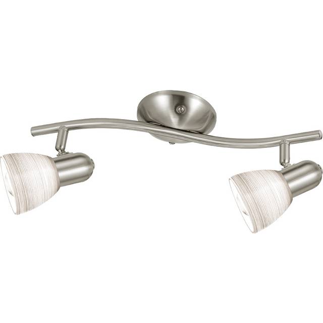 Eglo Lighting Dakar 2 Light Ceiling Spotlight Satin Nickel, E14