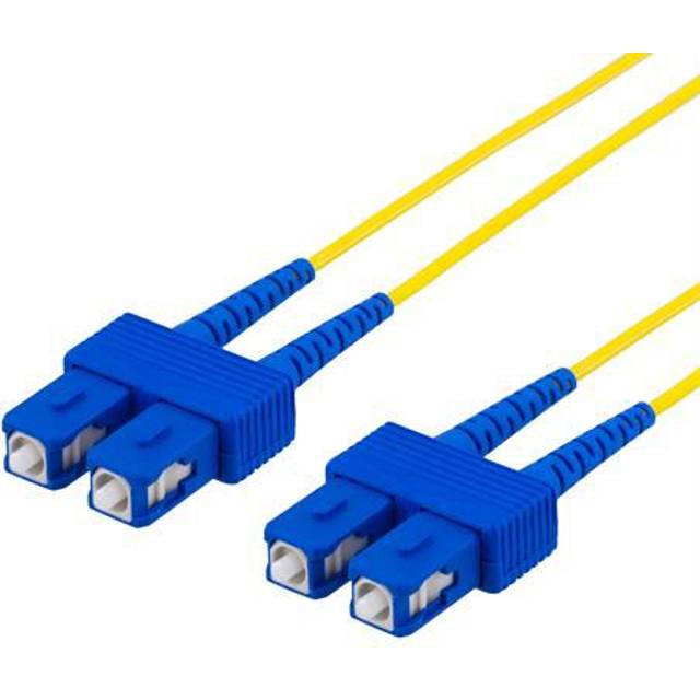 DELTACO fiberkablage SC - SC, duplex, singlemode OS2, 2m