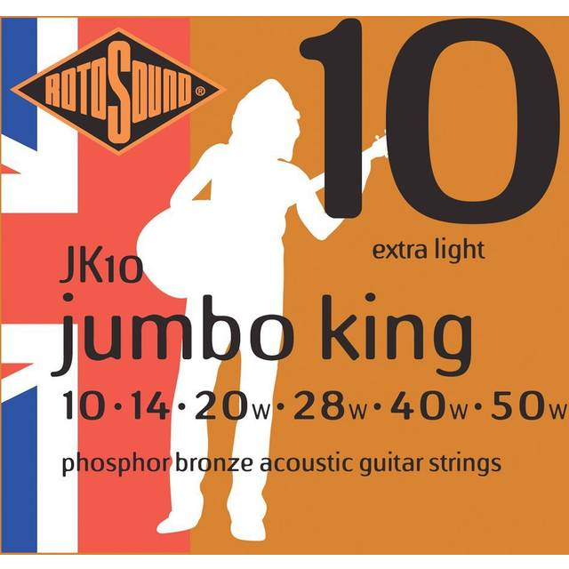 Rotosound Jumbo King JK10 Phosphor Bronze Acoustic Strings 10-50
