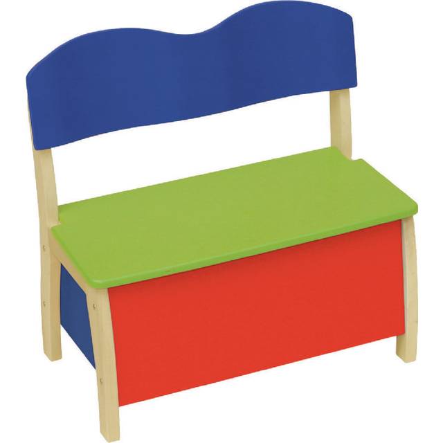 Mita Toy storage bench - Brown;Green;Red;Yellow (61.5cm H X 62cm W X 33cm D)