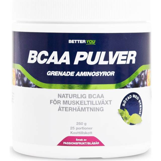 BCAA Pulver Naturligt PASSION BLÅBÄR (250 G)