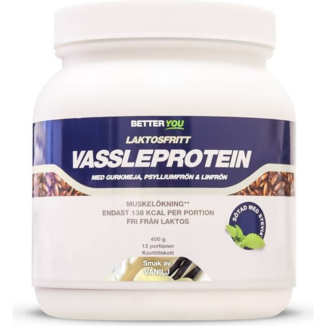 Laktosfritt Vassleprotein 400 g - Better You Vanilj