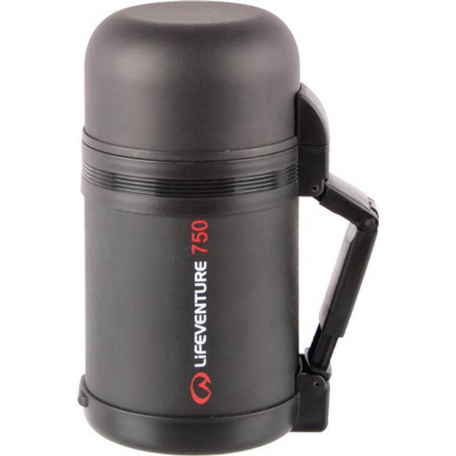 Lifeventure TiV Widemouth Vacuum Flask: Black: 0.8 Litre Size: 0.8 Lit