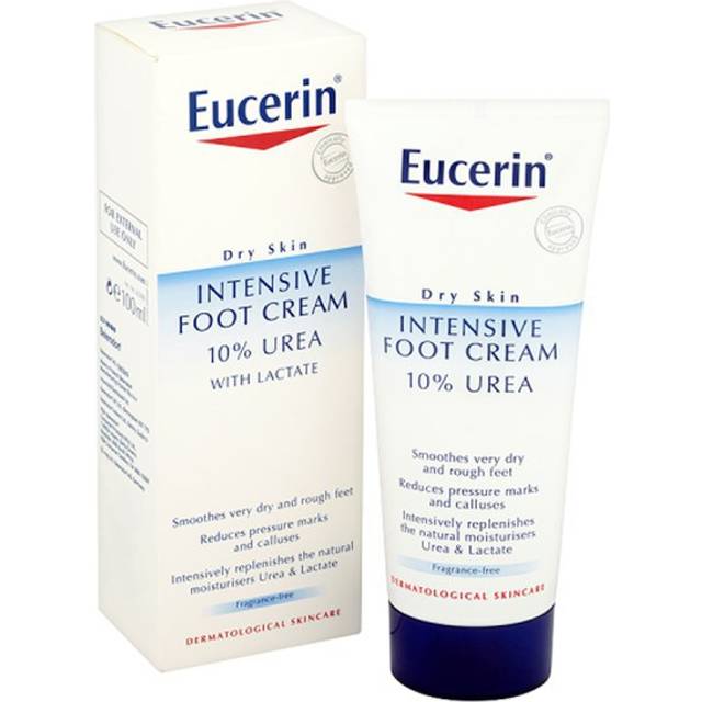 Eucerin Urea Repair Plus 10% Urea Foot Cream 100ml - for Dry, Rough Skin, 48-hours Hydration - Face the Future
