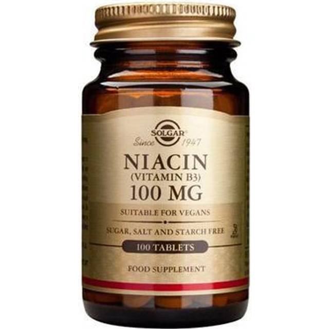 Niacin (Vitamin B3) ”med flush” 100 mg 100 tabletter
