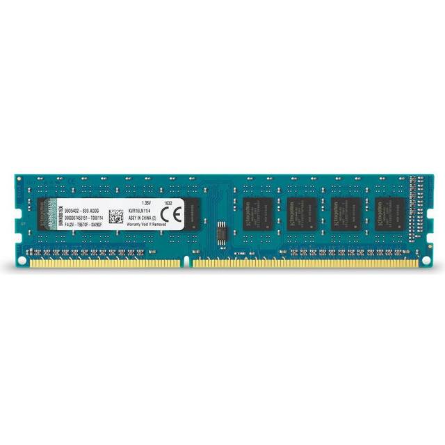 Kingston ValueRAM - DDR3L - modul - 4 GB - DIMM 240-pin - 1600 MT/s / PC3L-12800 - CL11 - 1.35 / 1.5 V - ej buffrad - icke ECC