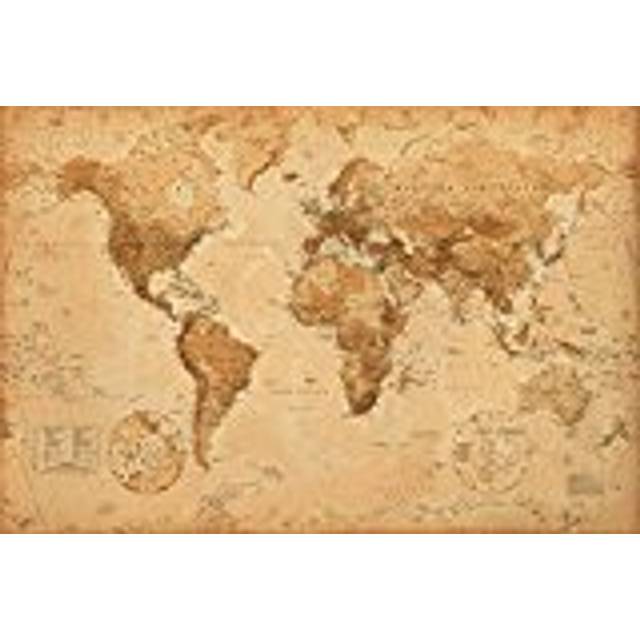 World Map (Antique) Art 24x36 Poster