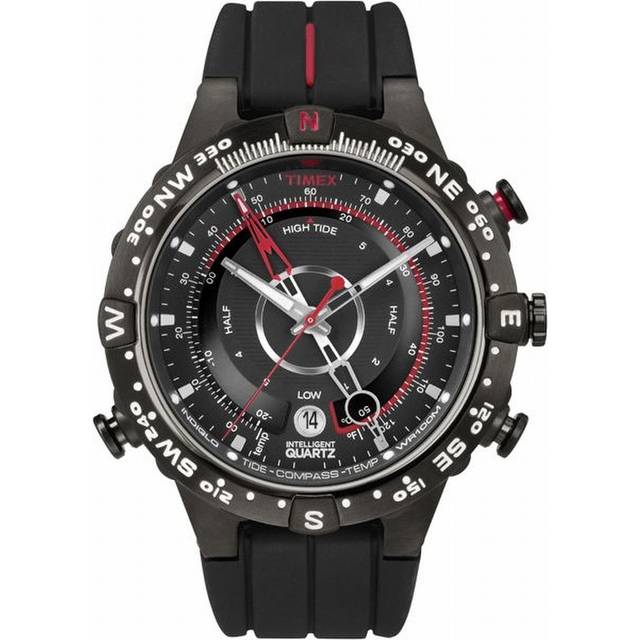 Timex Intelligent Quartz Gents Tide-Temp-Compass 45mm Silicone Strap W