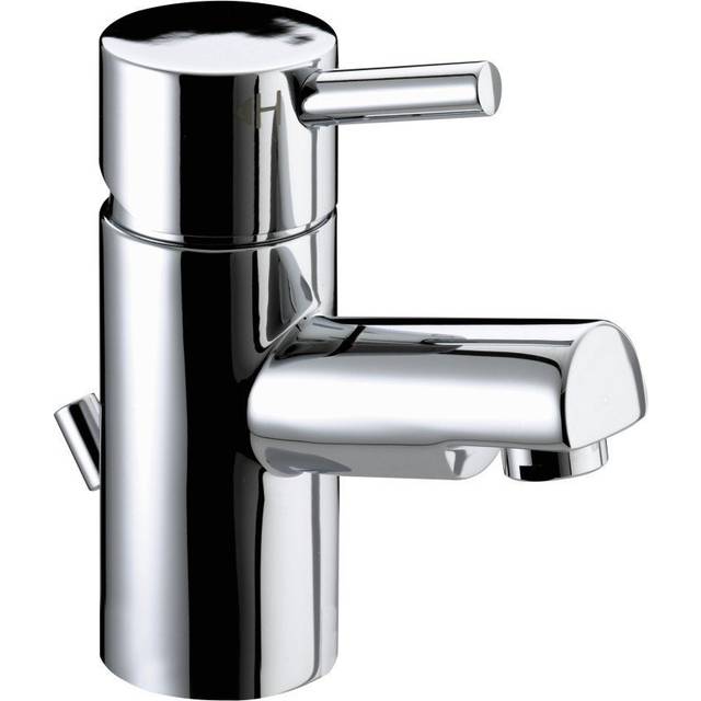 Bristan Prism Mono Basin Mixer Tap with Pop Up Waste | Chrome | Metal | 50mm x 130mm