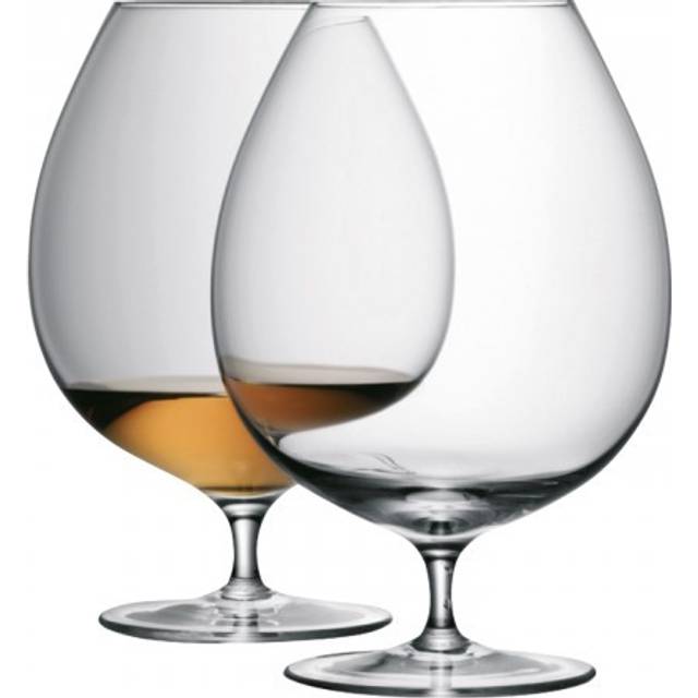 LSA International Bar Brandy Glass, Set of 2, 900ml, Clear