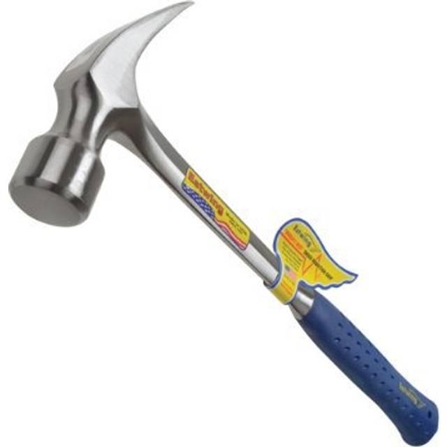 Estwing E3/30S 30oz Straight Claw Framing Hammer, Smooth Face, Shock Reduction Grip