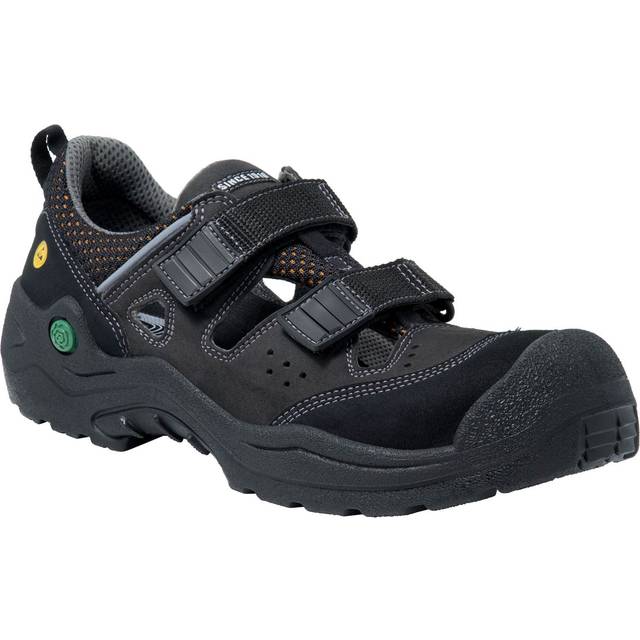 Jalas 6418 Bio Skyddssandal S1P, svart, miljömärkt 45