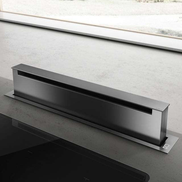 Elica PANDORASSA 90cm Downdraft Cooker Hood Pandora Stainless Steel (No Motor)