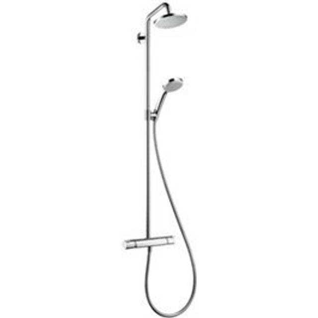 Hansgrohe Croma 160 Exposed Thermostatic Bar Shower Valve &amp; Rigid