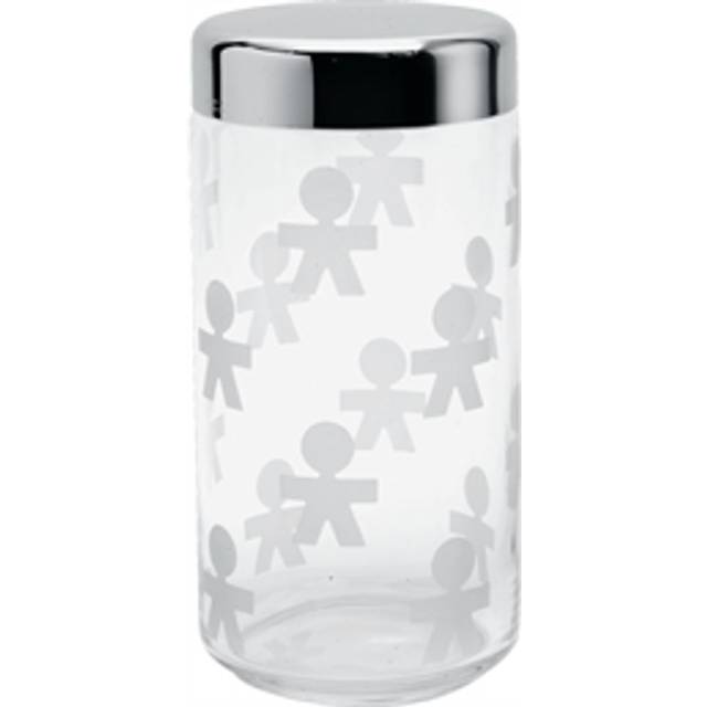 Alessi AKK38 Girotondo Kitchen Storage Jar with Hermetic Lid, 1.5 litre
