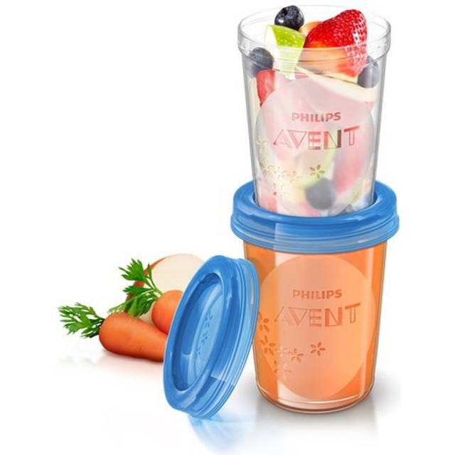 Philips AVENT Baby Food Storage Cups, Blue, 180/240 ml, Pack of 20