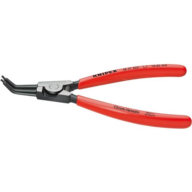 Knipex 46 31 A32 Circlip Pliers External 45Â° Bent Tip 40-100mm A32