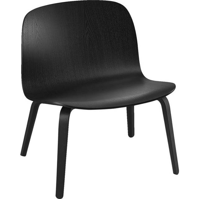 Muuto - Visu Lounge Chair, Grey - Fåtöljer - Mika Tolvanen - Grå - Metall/Trä