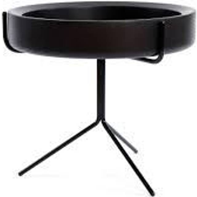 Swedese Drum bord naturlack-h.46cm-vitt stativ - Beige