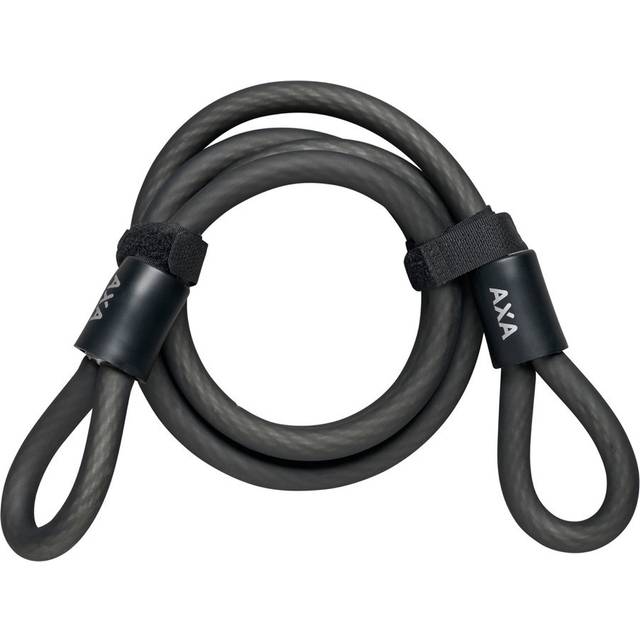 AXA Double Loop 120/10 Cable Lock - Black