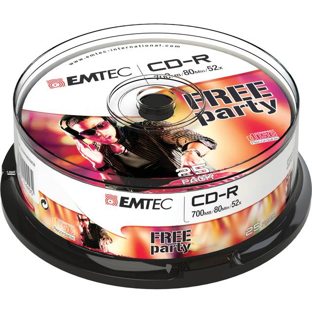 Emtec CD-R 700MB 52x Spindle 25-Pack
