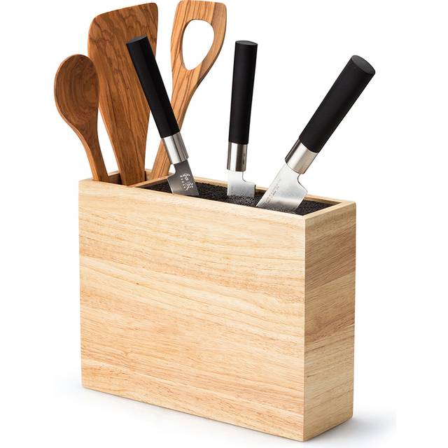 Continenta Knife Holder Box with Utensil Compartment 21x9 cm
