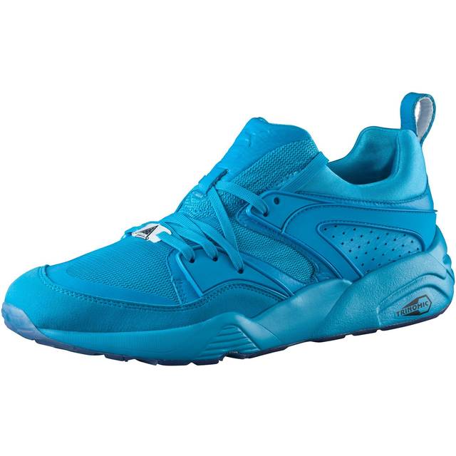 Puma Trinomic BOG Blaze of Glory Reflective Mens Blue Trainers 362188 01 X10A Leather - Size UK 7.5