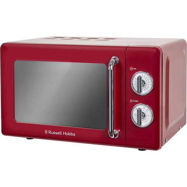 Russell Hobbs RHRETMM705R-N Retro Red 17L Compact Manual Microwave 700W