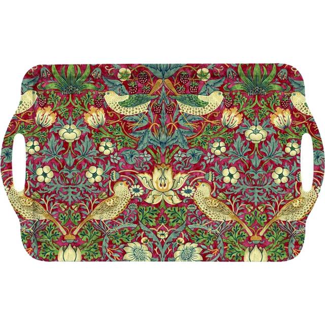 Morris & Co for Pimpernel Large Strawberry Thief Tray, Red