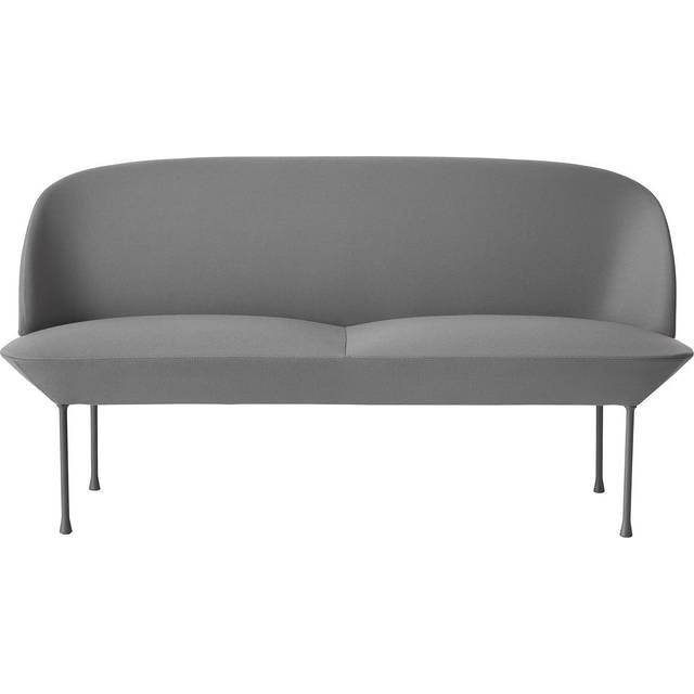 Muuto Oslo soffa 2-sits Steelcut 180-Dark grey