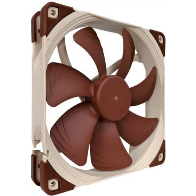 Noctua NF-A14 FLX, Tyst Premiumfläkt, 3-pin (140 mm, Brun)
