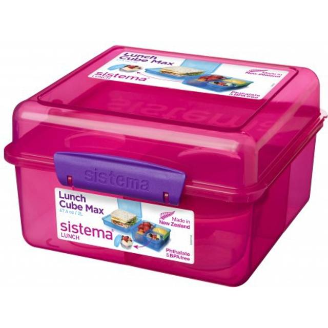 Sistema to go lunch box cube max - 2 l assorted solid colours (not selectable)