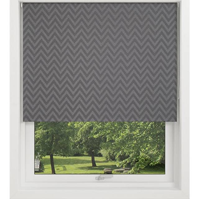 Zig Zag Rullgardin Mörkläggande Vit 120x175