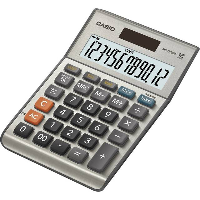 Casio MS-120BM 12 ciffers m. Profit beregning