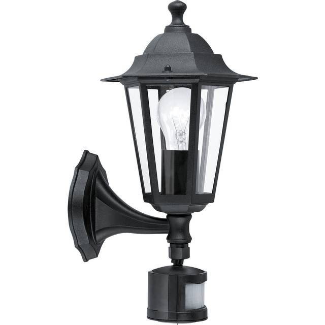 22469 - Laterna 4 E27 Sensor LED wall light, matt black, 22469 - Promotional item