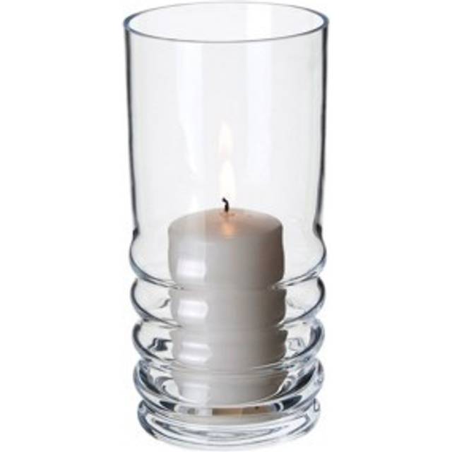 Dartington Crystal Wibble Hurricane Vase - Orange (50.8cm H X 24.89cm W X 24.89cm D)
