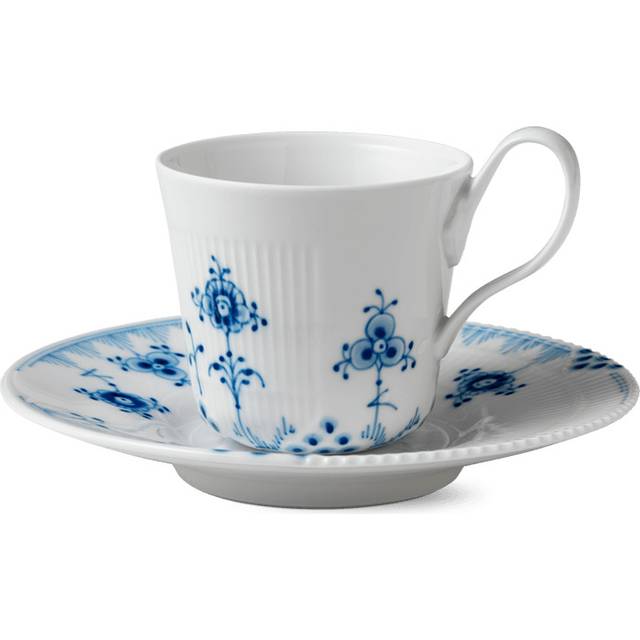 Royal Copenhagen - Blue Elements - Cups and Mugs - Mugg - High-heeled cup with undercup - 25 cl