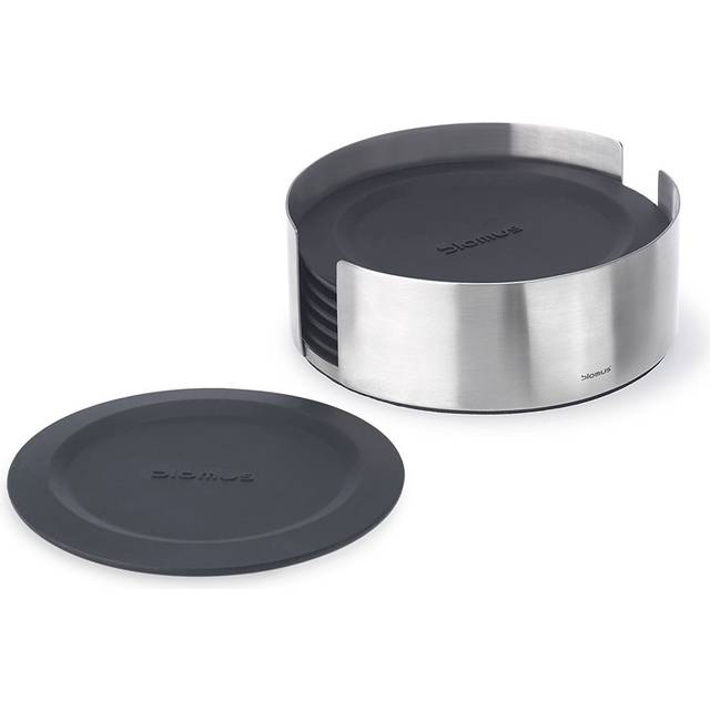 blomus 63476 coasters, round, 6 pc LARETO