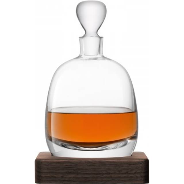 Whisky Islay Decanter & Walnut Base Glassware