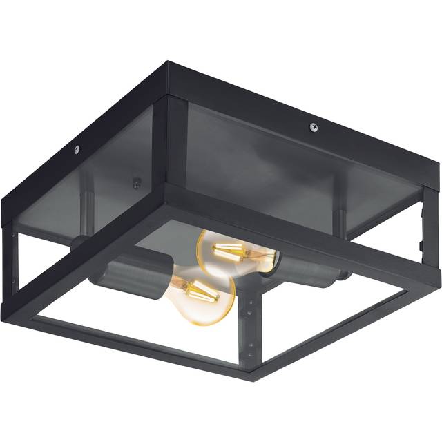 94832 - Ceiling light LB23 steel galvanized black 2x E27