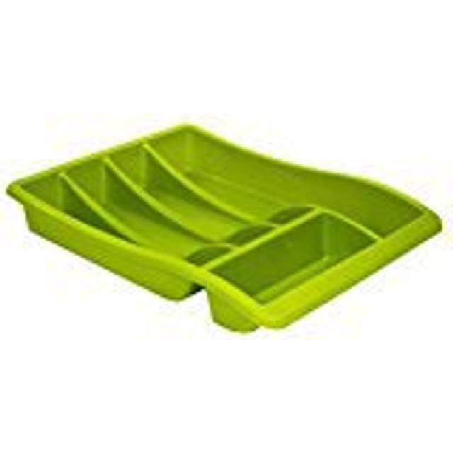 Whitefurze Cutlery Tray, Leaf Green