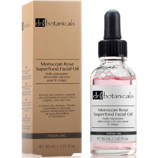 Dr Botanicals Moroccan Rose Facial Oil With Vitamin C Hyaluronic Acid 15ml